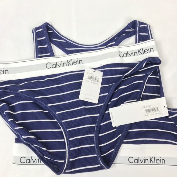 Calvin Klein 2Piece Cotton Bralette & Bikini Set - Picture 2 of 2